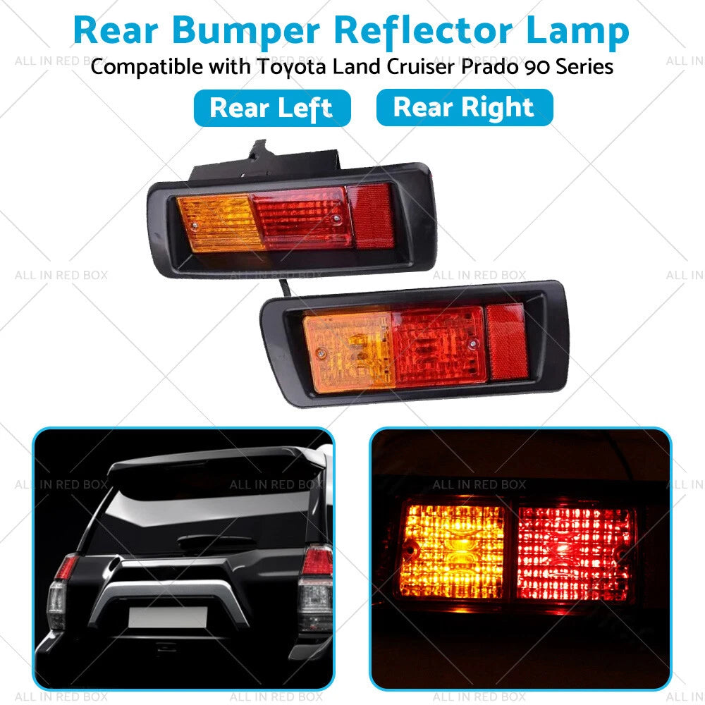 Rear Bumper Light Reflectors for Land Cruiser Prado J90 (1996-2002)