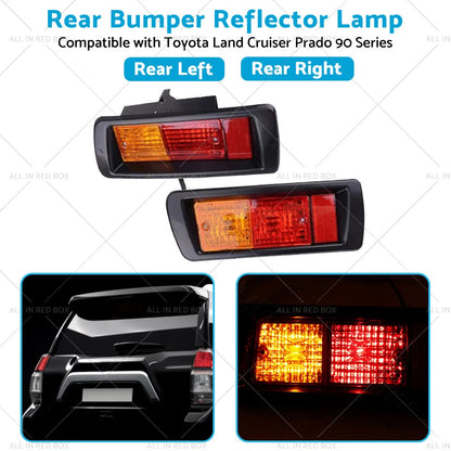 Rear Bumper Light Reflectors for Land Cruiser Prado J90 (1996-2002)