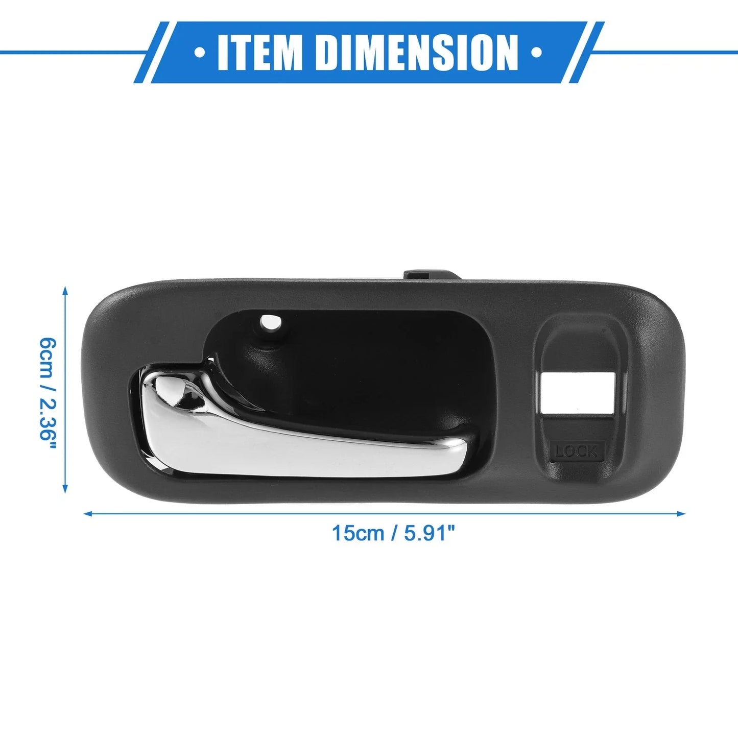 Interior Door Handle for Honda CR-V, Odyssey, Gray (1997-2001)