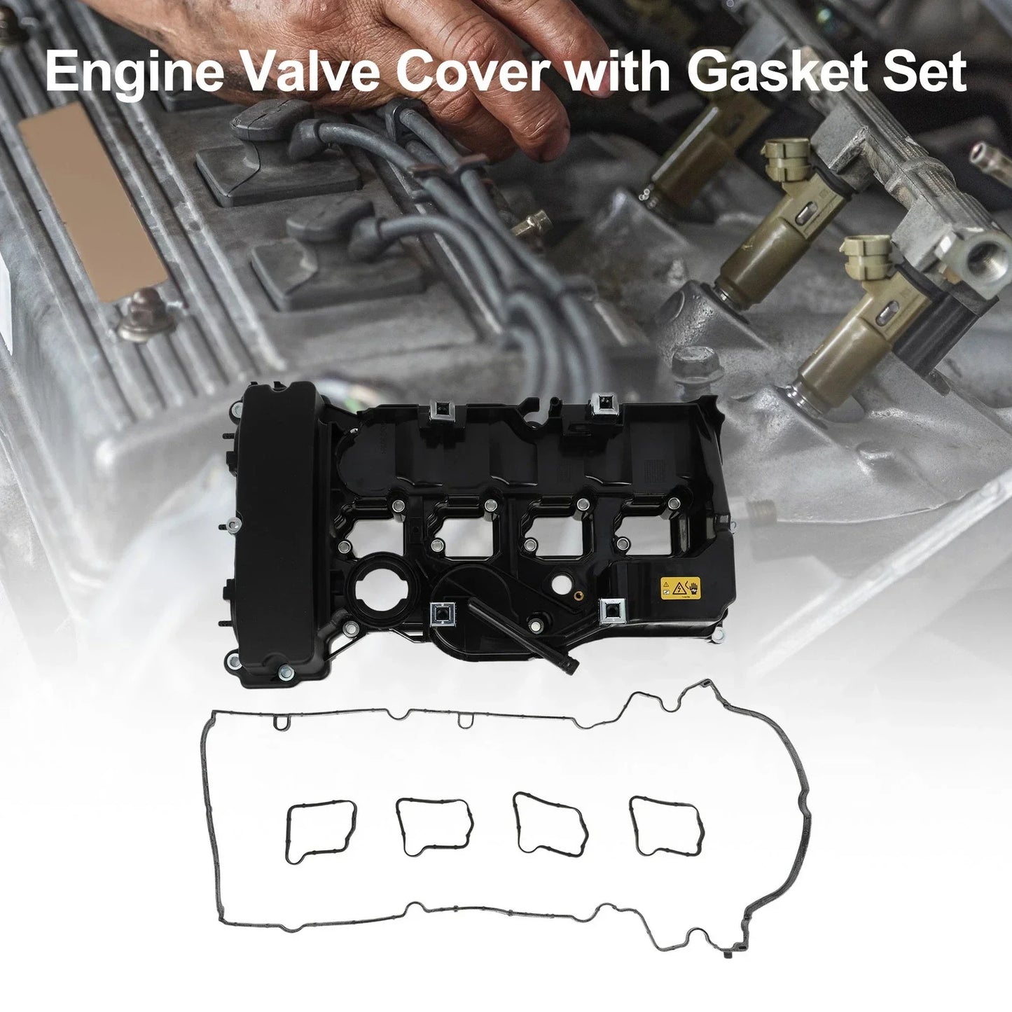 Front Engine Valve Cover w/ Gasket for Mercedes-Benz C 230 1.8L (2000-2007)