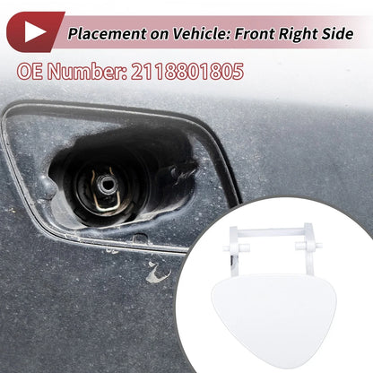 Front Right Washer Nozzle Cover for Mercedes-Benz E320 (1994-2006) White 1 x