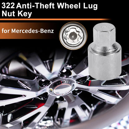 Wheel Lock Lug Nut Key Tool for Mercedes-Benz