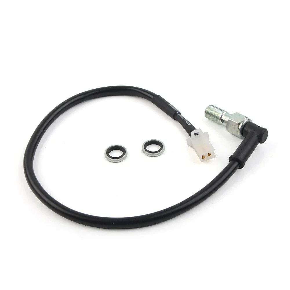 Hydraulic Brake Light Pressure Switch Bolt M10 for ATV Black