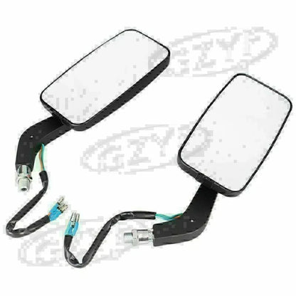 8mm/10mm Moto Left & Right Rear View Mirrors with LED Signal Light