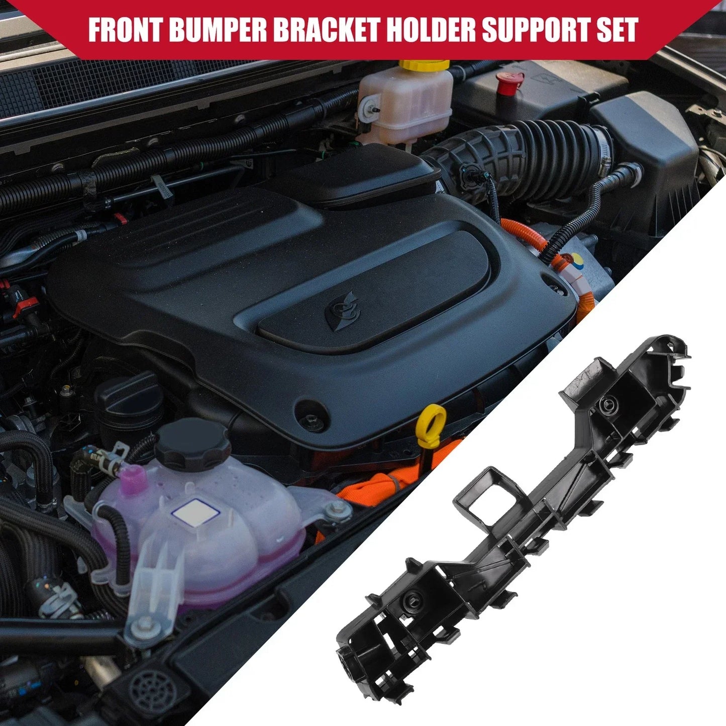 Front Left Bumper Bracket for Honda Accord (2013-2017) Black