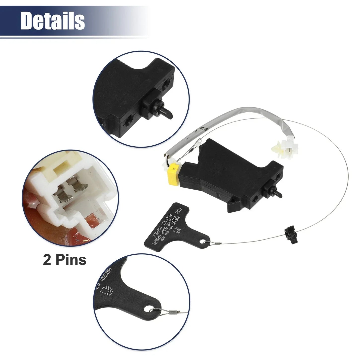 Fuel Door Lock Latch Actuator for Hyundai 2009-2014 (2 x)