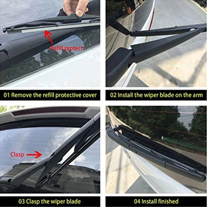 Rear Wiper Arm Blade Set for Hyundai Santa Fe (2006-2012)