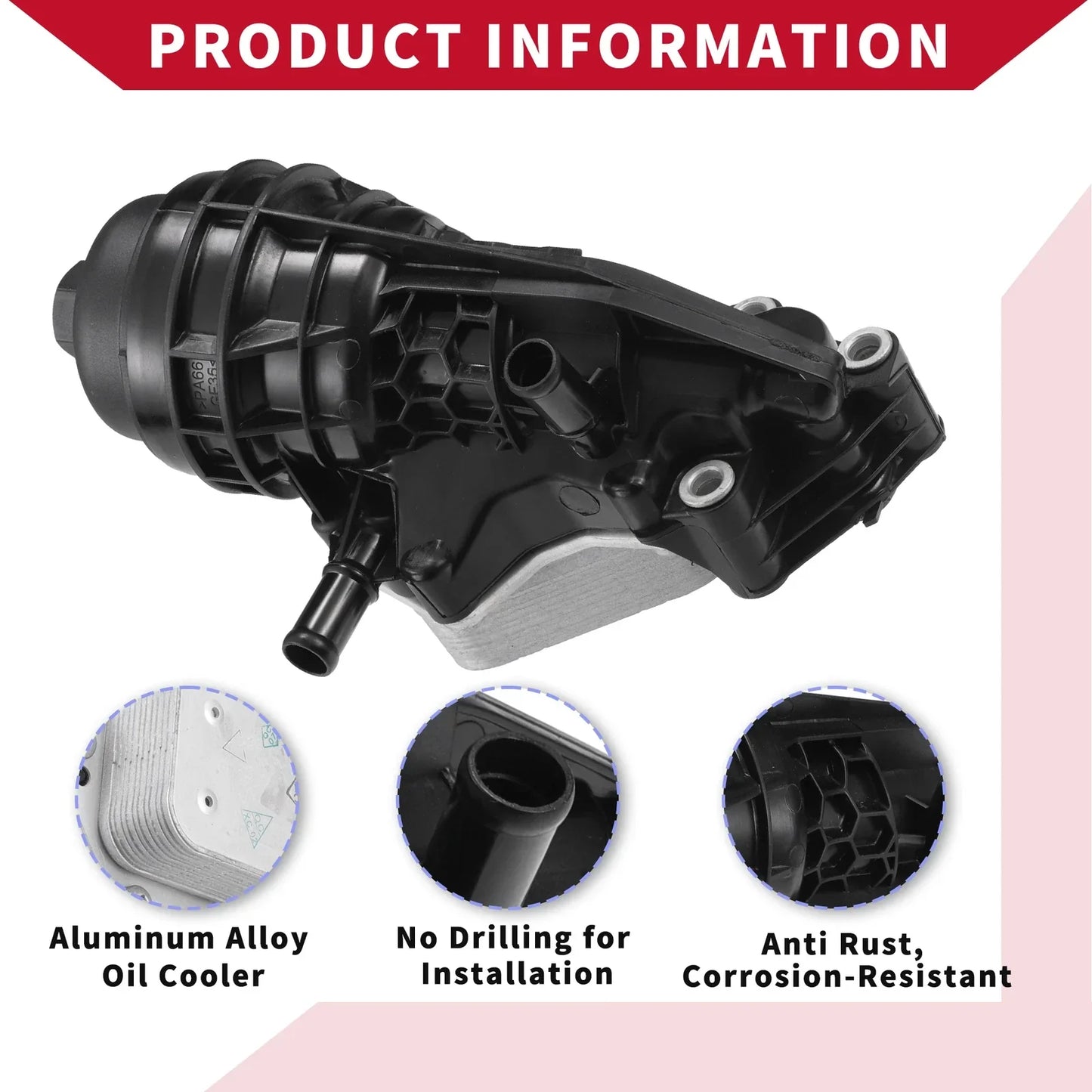 Oil Filter Housing with Seals for Mercedes-Benz CLA250 GLB250 (2014-2023)