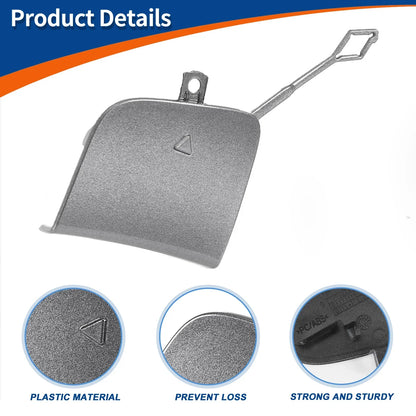 Front Car Bumper Tow Hook Cover for Mercedes-Benz A Class (2013-2023) Gray