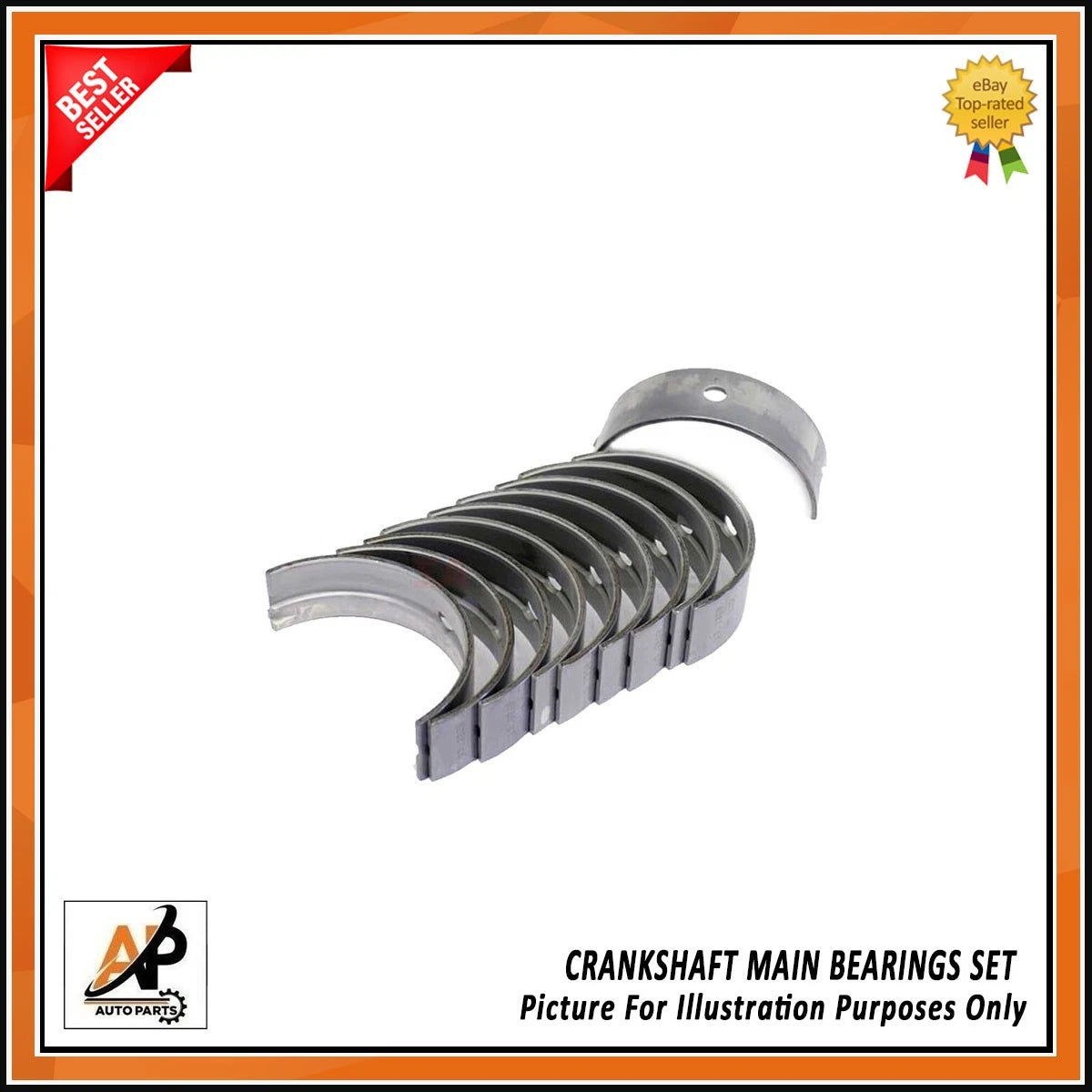 Crankshaft Main Bearings STD Set for Ford EcoBlue 2.0L YLF6 () (2016–)