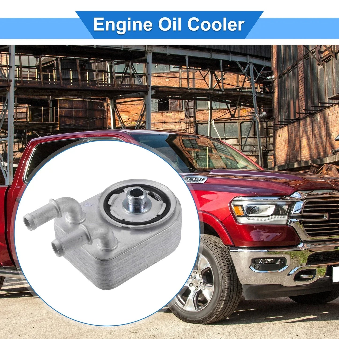 Engine Oil Cooler with Seals & Bolt for Chrysler 200 (2011-2014)