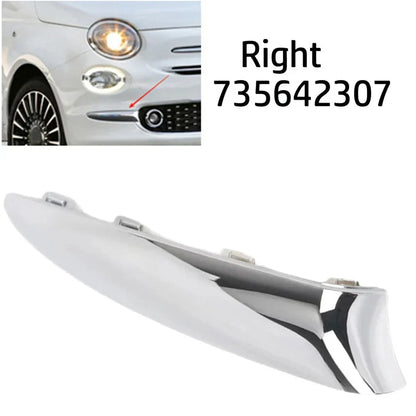 Right Front Bumper Moulding Chrome Trim for Fiat 500 (2016-2020)