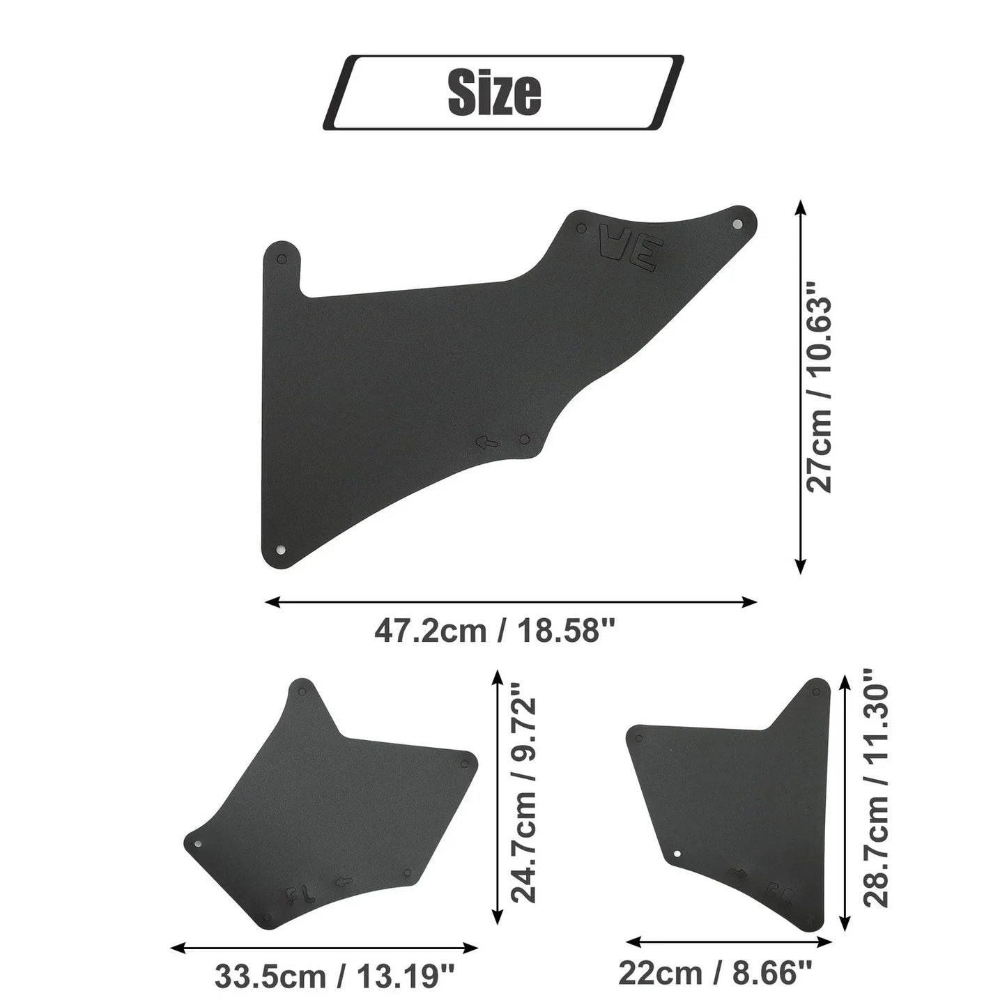 Splash Guard Fender Liner Shield for Lexus GX470, Toyota 4Runner, FJ Cruiser