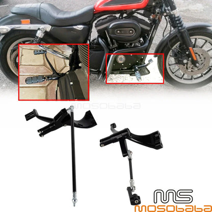 Black Forward Control Pegs for Harley Sportster 883 1200 (2004-2013)