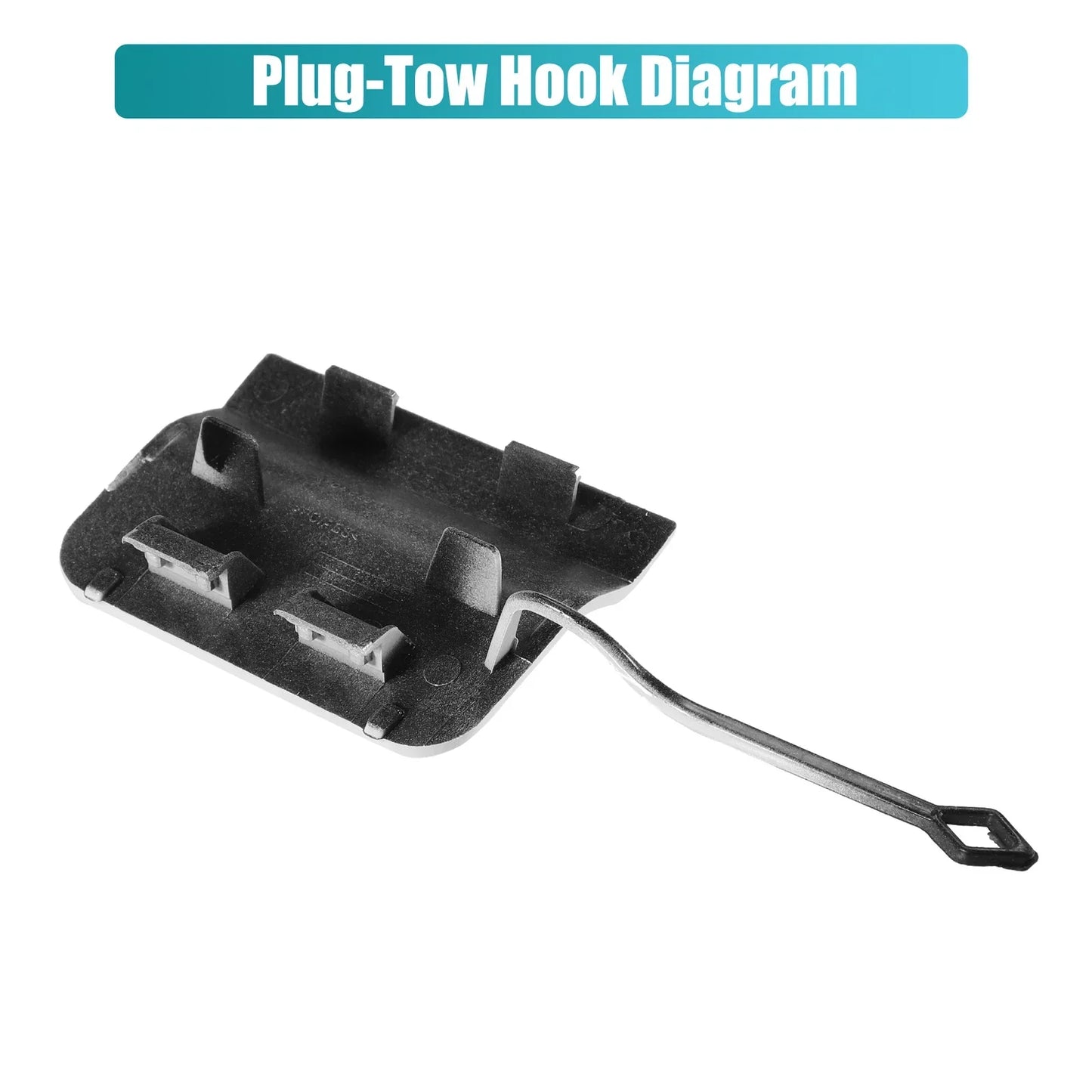 Rear Bumper Tow Hook Cover for Mercedes Benz C250 C300 C350 (2012-2015)