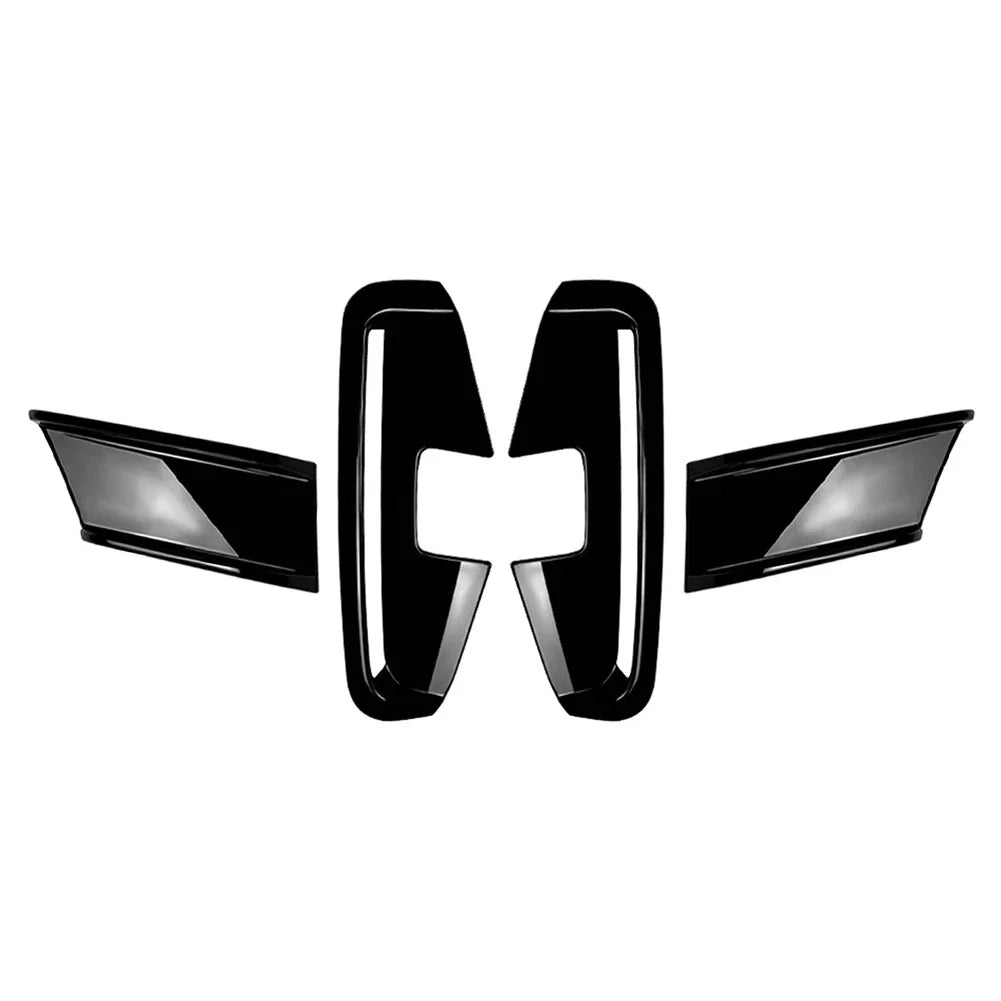 Black Front Bumper Air Vent Spoiler for BMW 4 Series G22 G23 M Sport (20-24)