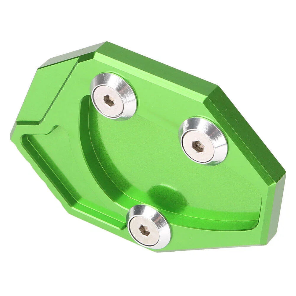 CNC Green Kickstand Pad Side Stand Foot Plate for Kawasaki ZX-14R (2008-2011)