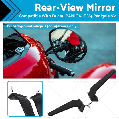 Rearview Mirror for Ducati Panigale V4 V2 Rotating Wing LED (2018-2023)
