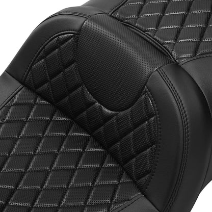 Black Gel Seat Backrest for Harley Electra Glide (2014-2023)