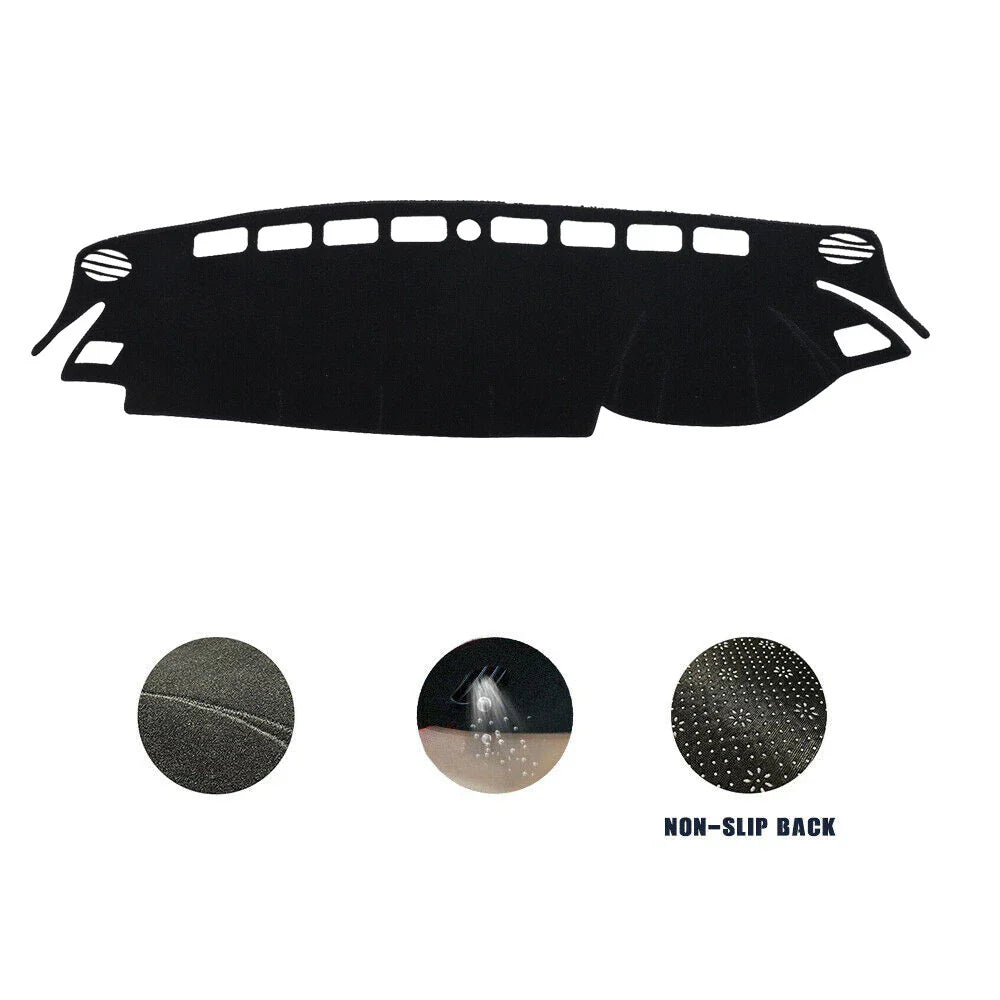 Non-Slip Dash Mat for ISUZU D-MAX MU-X 2020-2022 Dashboard Cover Black