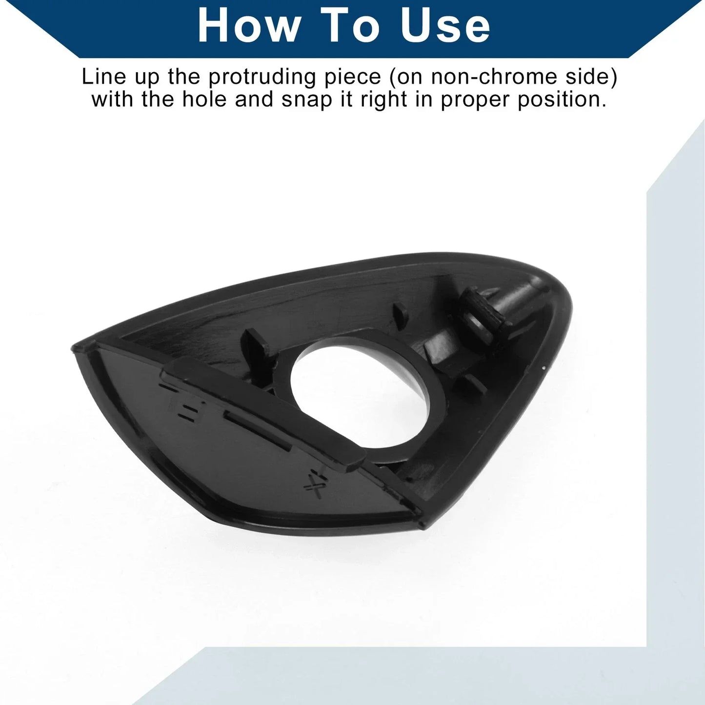 Exterior Door Handle Cover Trim for Hyundai Elantra (2011-2016) Black
