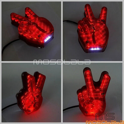 Red Rear Brake Tail Light LED Lights for Harley Bad Boy