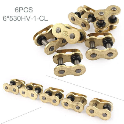 6PCS Master Chain Connector Link w/ O-rings for Motorcycle Dirt Pit Bike