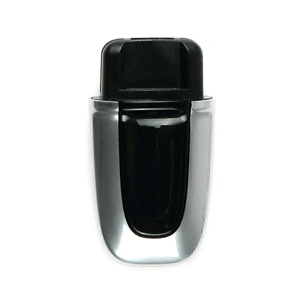 Silver ABS One Button Start Key Cover Case for Macan (2015-2023)