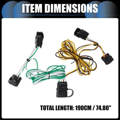 4-Pin Trailer Wiring Harness Kit for Dodge Ram 1500 (1995-2001)
