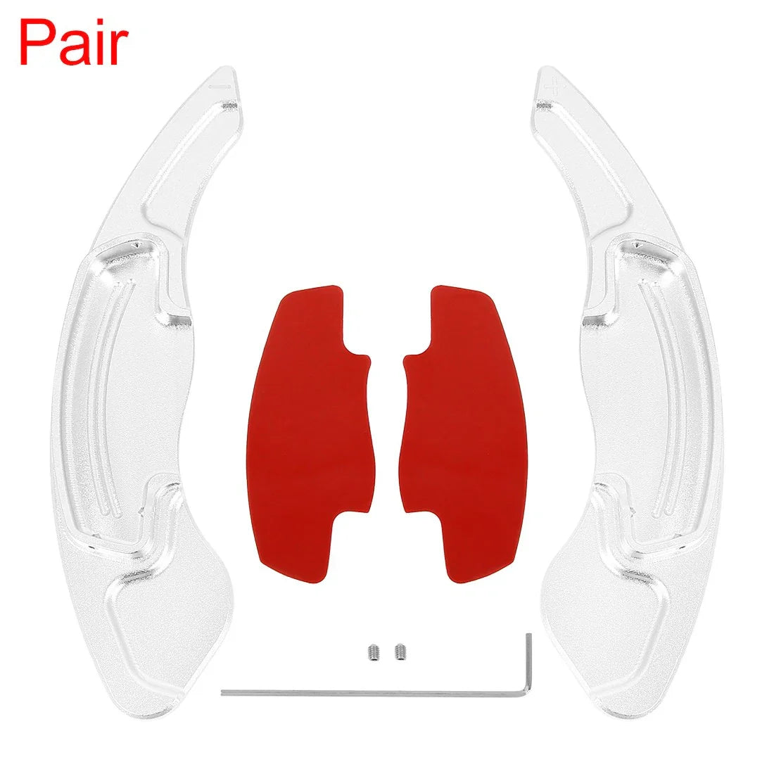 Aluminum Alloy Silver Tone Steering Wheel Shift Paddle for Honda Civic