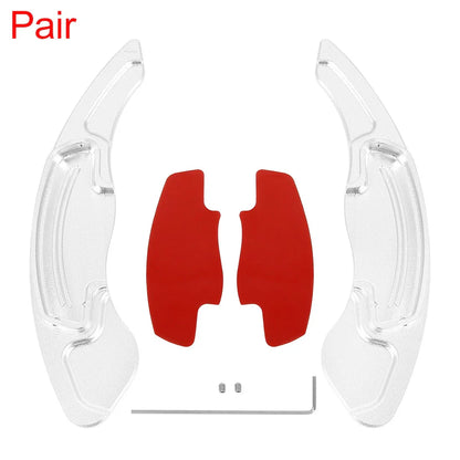 Aluminum Alloy Silver Tone Steering Wheel Shift Paddle for Honda Civic
