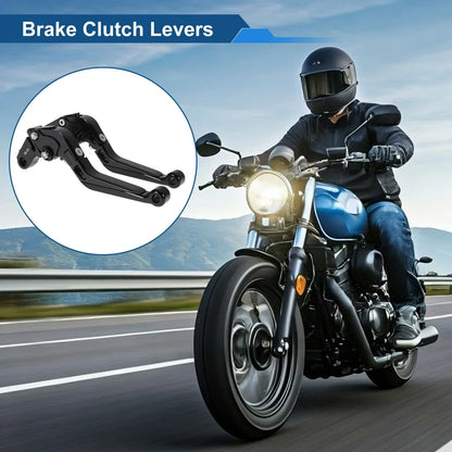 Adjustable Brake Clutch Levers for Honda X11 (1999-2002) - Solid Black