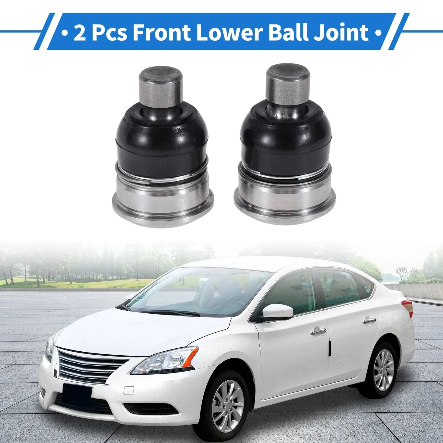 2 x Front Lower Ball Joints for Chevrolet City Express (2015-2018)
