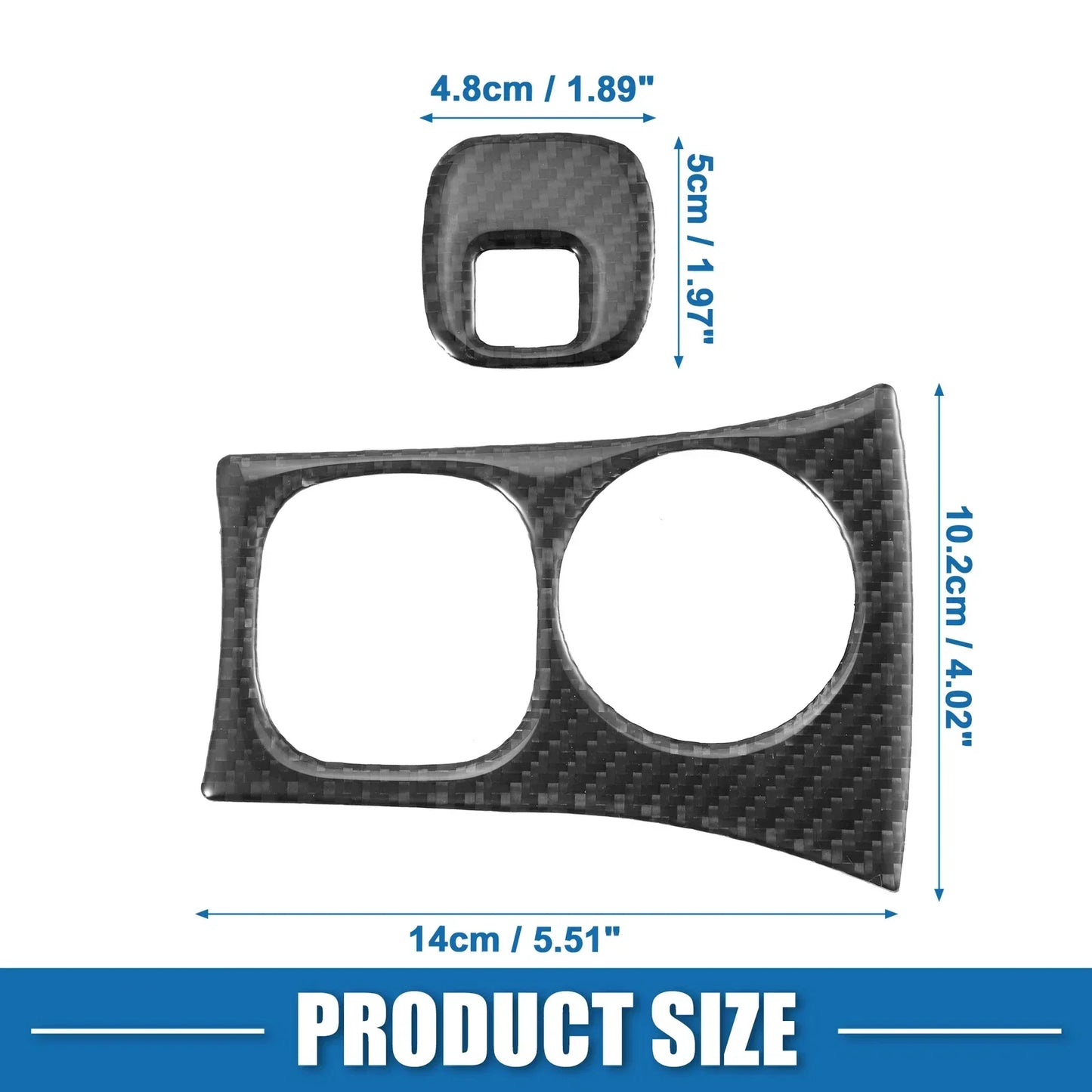 Ignition Key Hole Panel Covers for Chevy Corvette C5 Black (1997-2004)