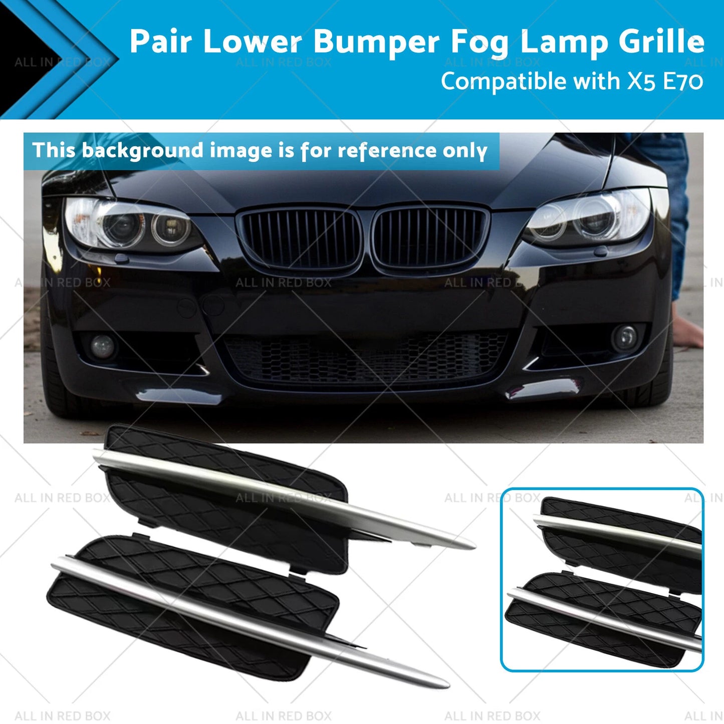 Lower Bumper Fog Lamp Grille for BMW X5 E70 (2007-2010)