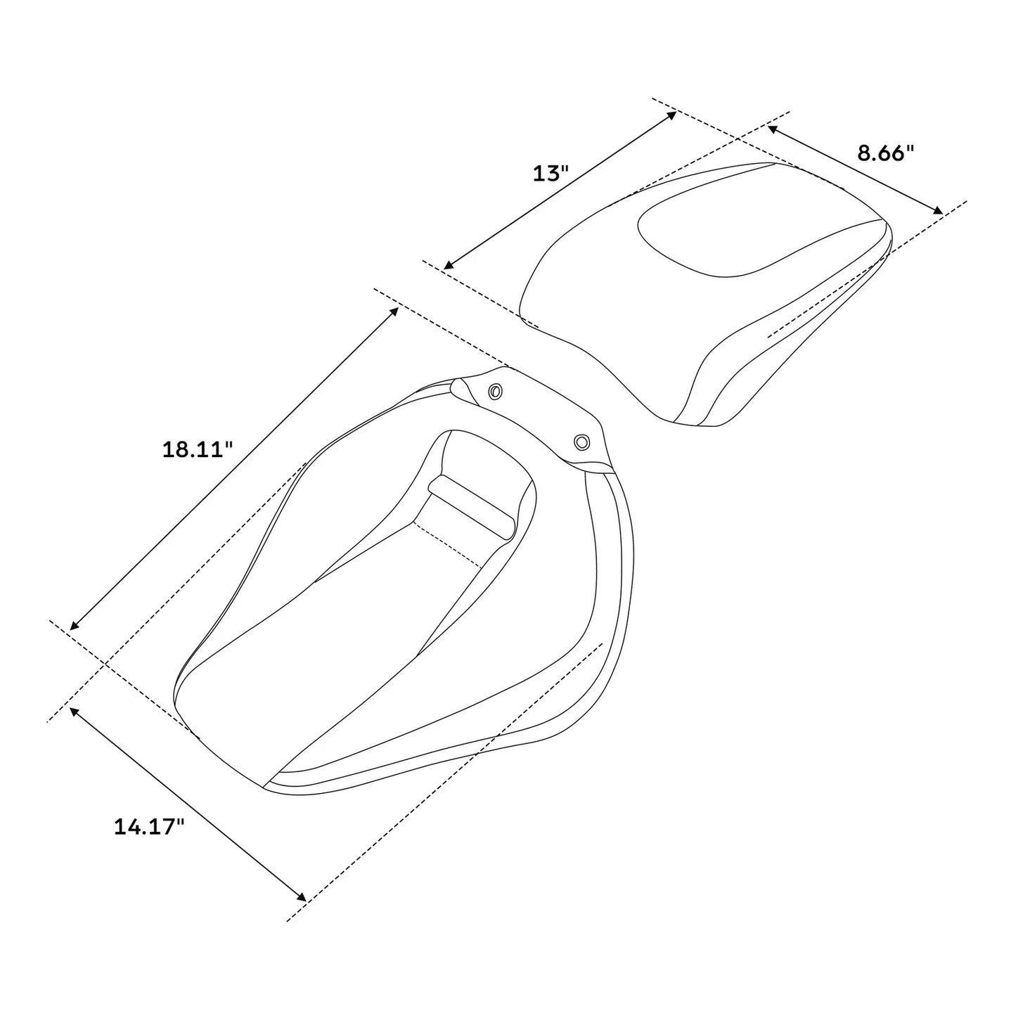 Rider Driver Seats for Harley Breakout FXBR FXBRS (2018 - 2023)