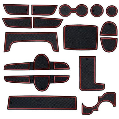 Door Slot Mats Pad Rubber for Kia Forte K3 (2019-2020)