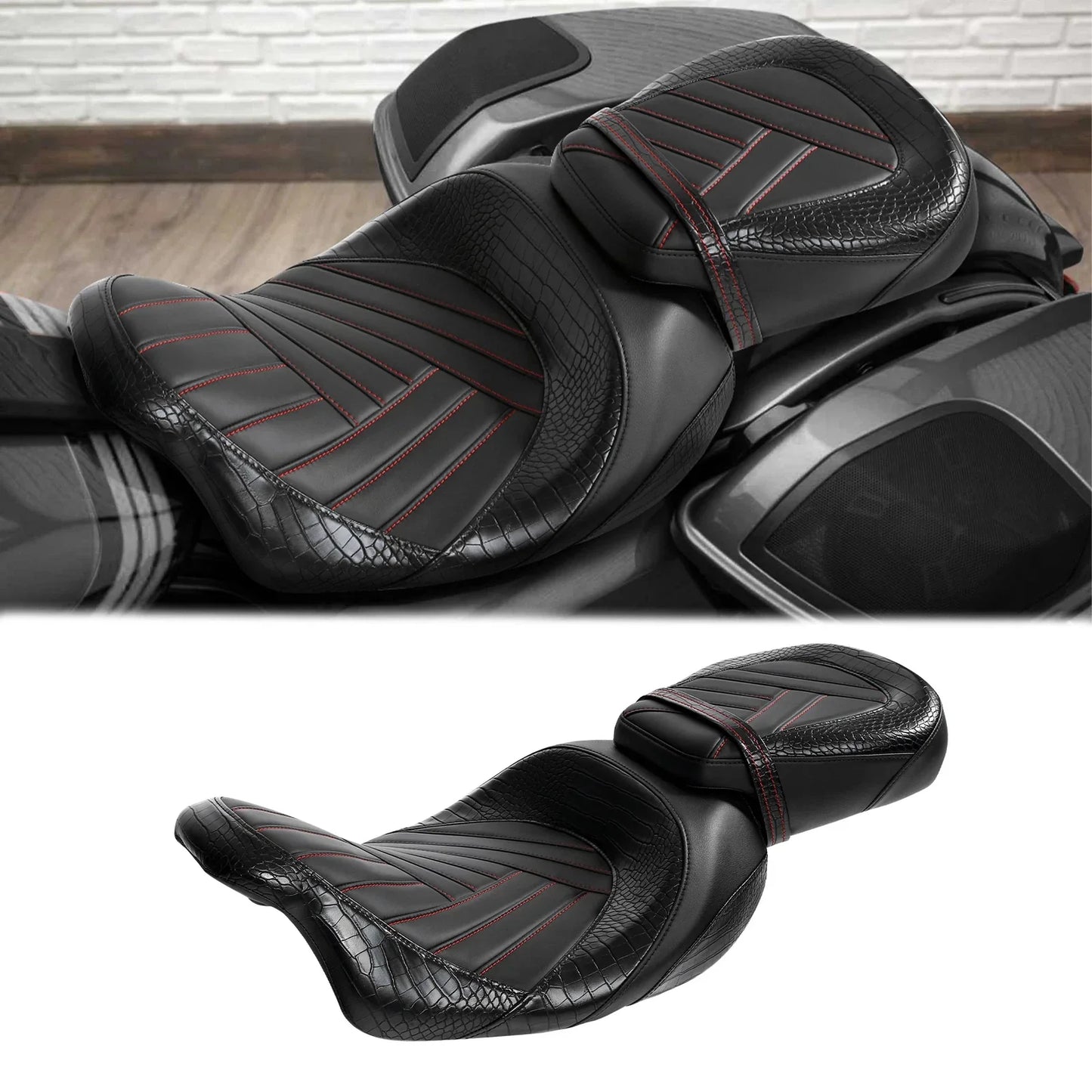 Rider Passenger Seat for Harley CVO Ultra Limited Street Glide (2014-2023)