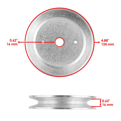 Deck Spindle Pulley Blade Replacement for Electrolux AYP LT2323 (2003–2007)