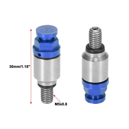 M5x0.8 Motorcycle Screw Fork Air Bleeder Valves 2pcs for Honda Yamaha (N/A)