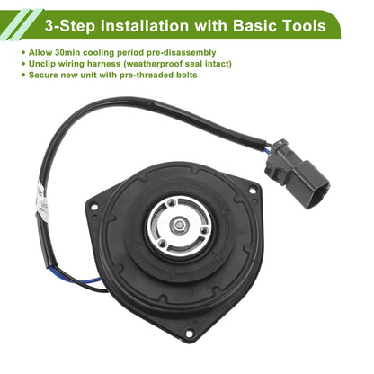 Radiator Fan Motor for Honda CR-V (2003-2011) 1 x Motor