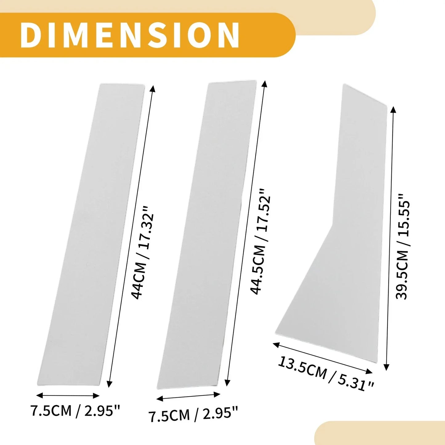 6 x Car Pillar Window Trim Covers for Honda CR-V (2012-2016) Chrome Silver
