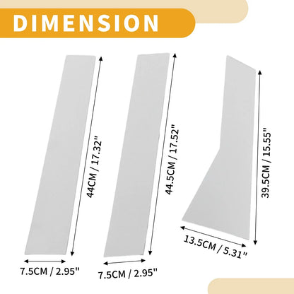 6 x Car Pillar Window Trim Covers for Honda CR-V (2012-2016) Chrome Silver