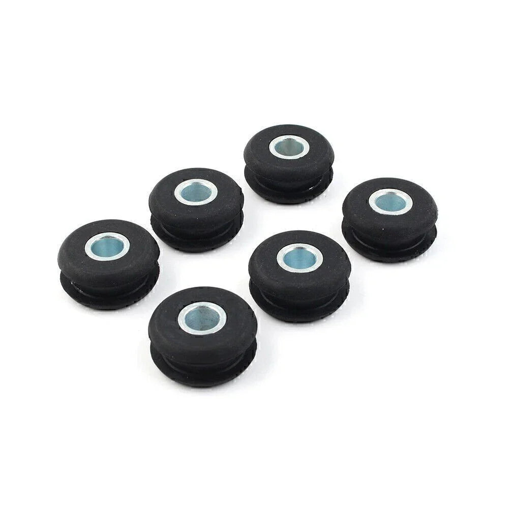 6 x Black Gas Tank Mounts for Harley Softail FXWG