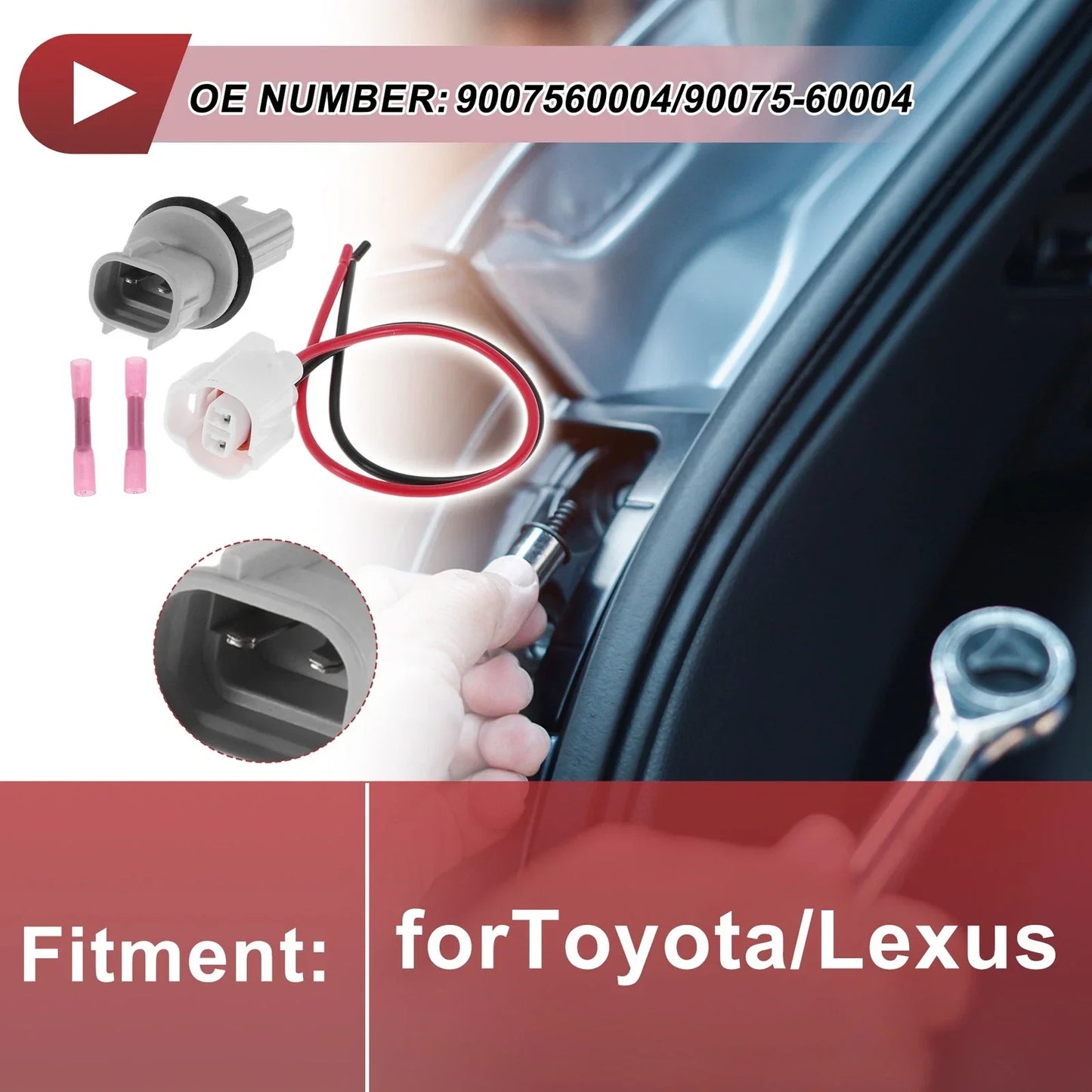 Turn Signal Light Socket Wiring for Toyota Lexus (No.9007560004)