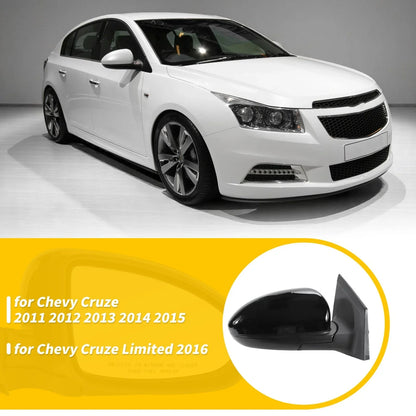 Right Side Door Mirror Gloss Black for Chevy Cruze Limited (2016)