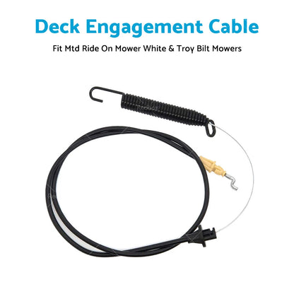 Deck Engagement Cable for MTD Ride On Mower & Troy Bilt (Fits Various Years)