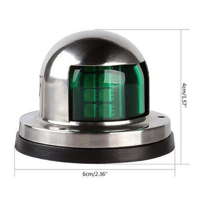12V Green LED Navigation Bow Light for Yacht Pontoon Boat