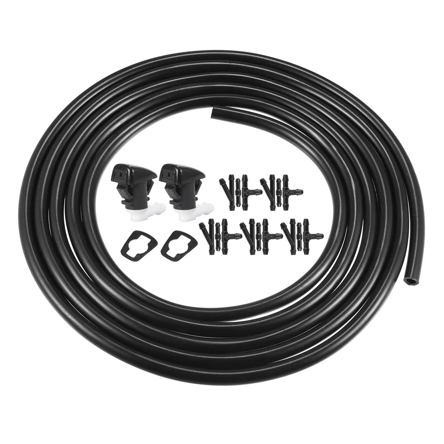 2 x Windshield Washer Nozzles & 2.5m Hose Kit for Dodge (2011-2023)