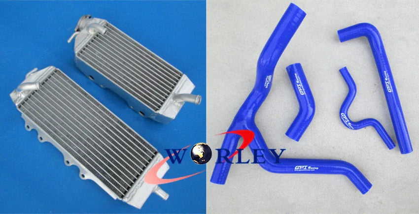 Aluminum Radiator & Hose for Kawasaki KX250F KXF250 (2006-2008)